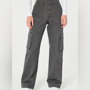 Hollister ultra high rise baggy cargo pants